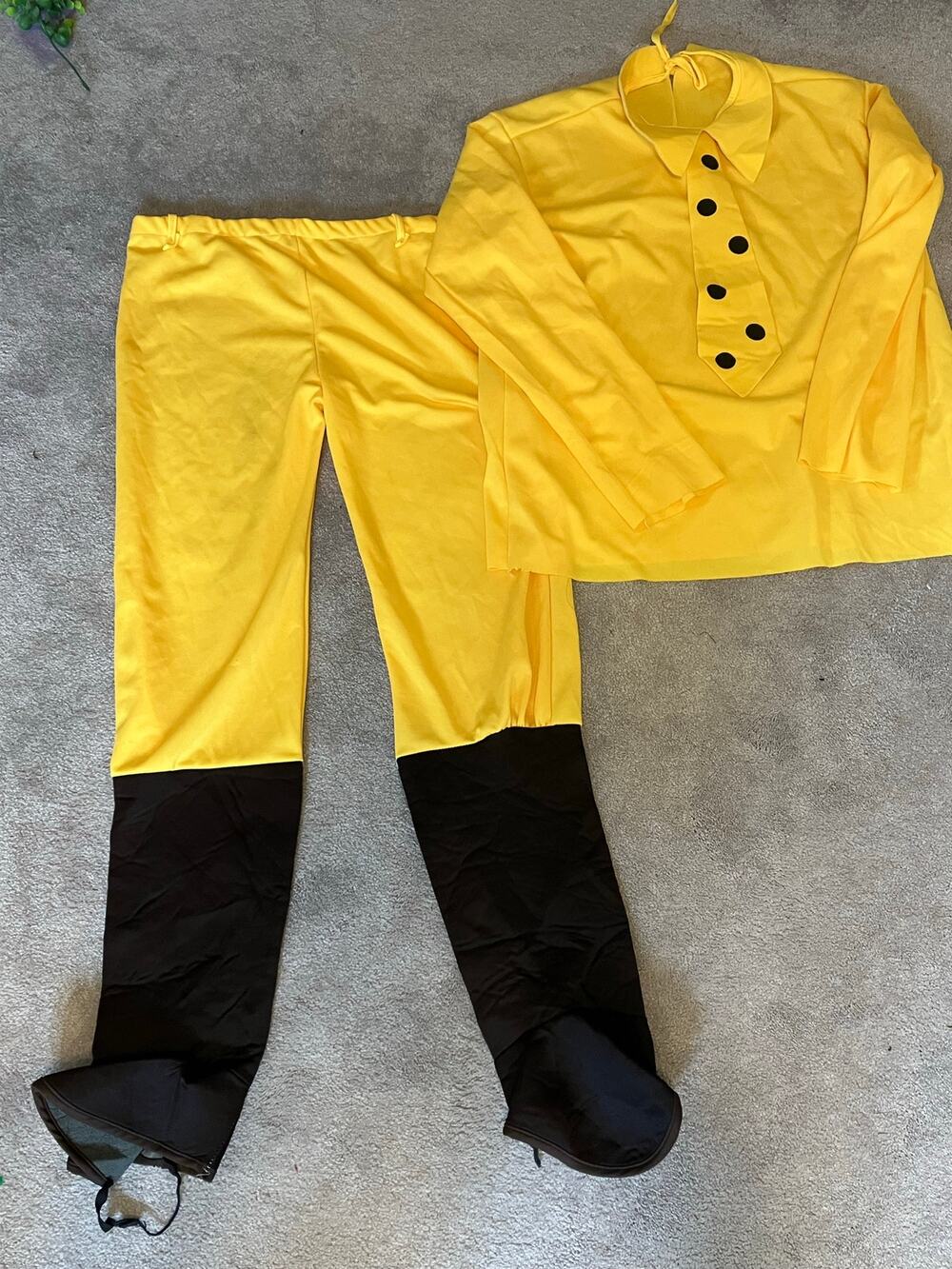 Man in the Yellow Hat Costume Halloween Adult One Size Rubie's